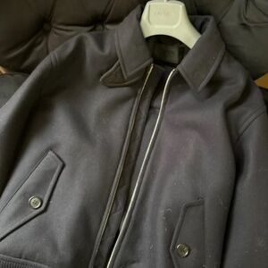 Prada FW 2018 Wool Blue Bomber SGN771